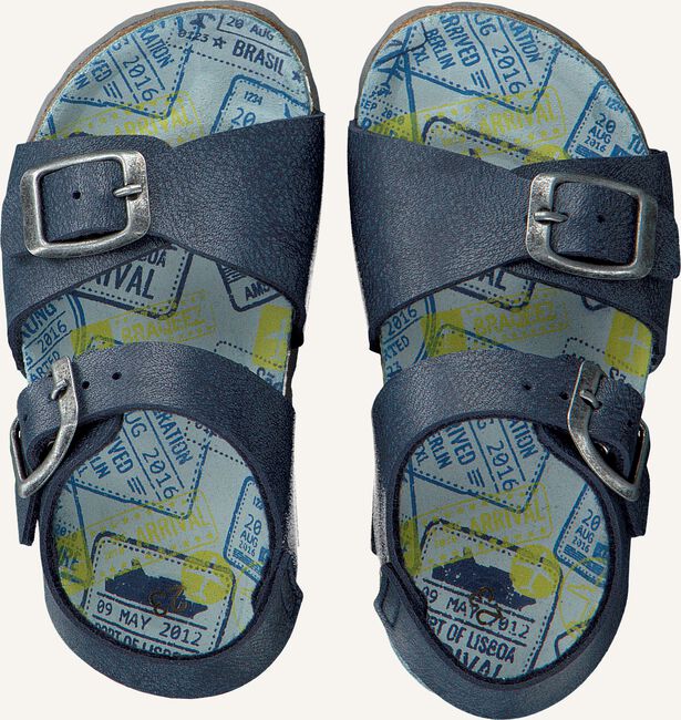 Blauwe BRAQEEZ Platte sandalen 418068 Blauwe BRAQEEZ Platte sandalen 418068 - large