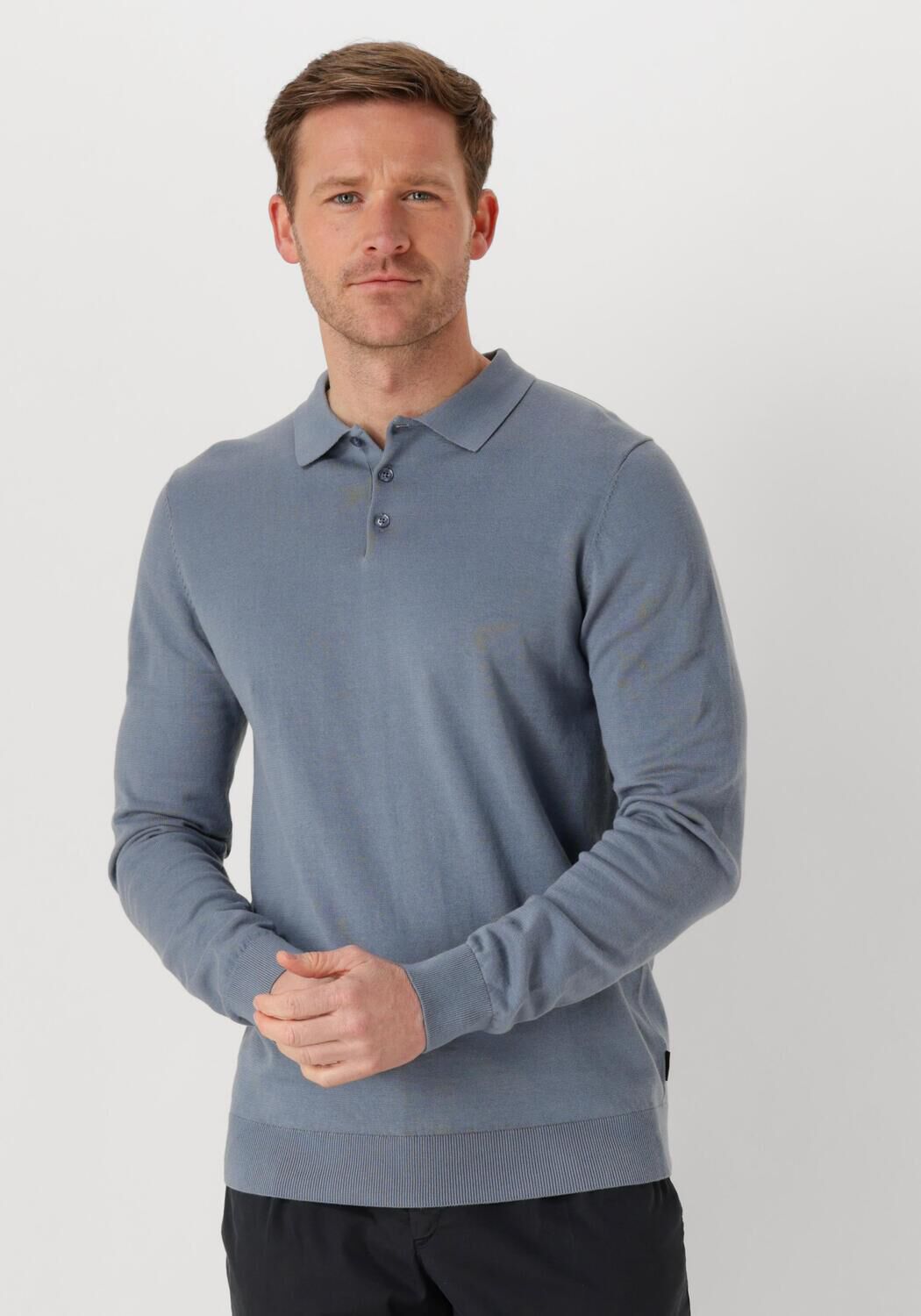 Saint Steve Blauwe Polo Shirt voor Heren Blue Heren