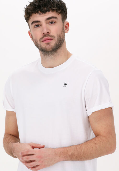 Gebroken wit G-STAR RAW T-shirt LASH R T S/S - large