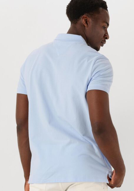 Lichtblauwe TOMMY JEANS Polo TJM SLIM PLANCKET POLO EXT - large