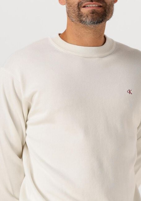 CALVIN KLEIN LS EZ COTTON CREWNK SWEATER 12GG - large