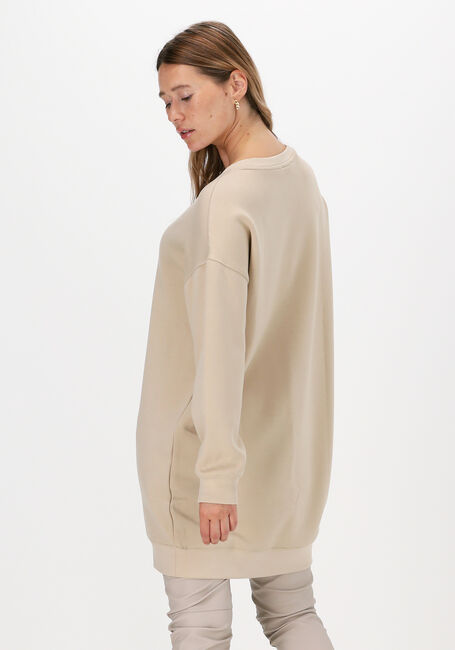 Beige MSCH COPENHAGEN Mini jurk IMA SWEAT DRESS - large