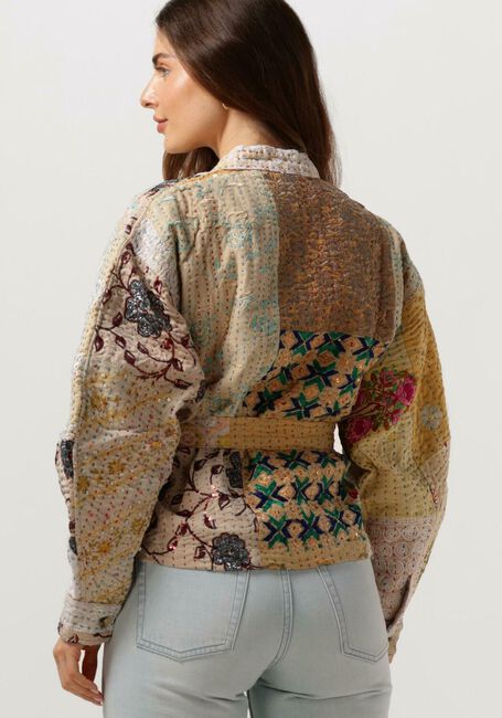 Beige SISSEL EDELBO Kimono AURORA EMBROIDERY PATCHWORK JACKET - large