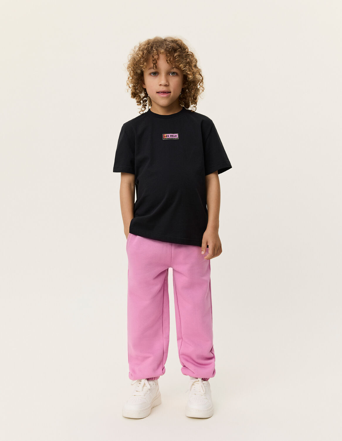 Zwarte LES DEUX T-shirt SPORT LOGO T-SHIRT - large