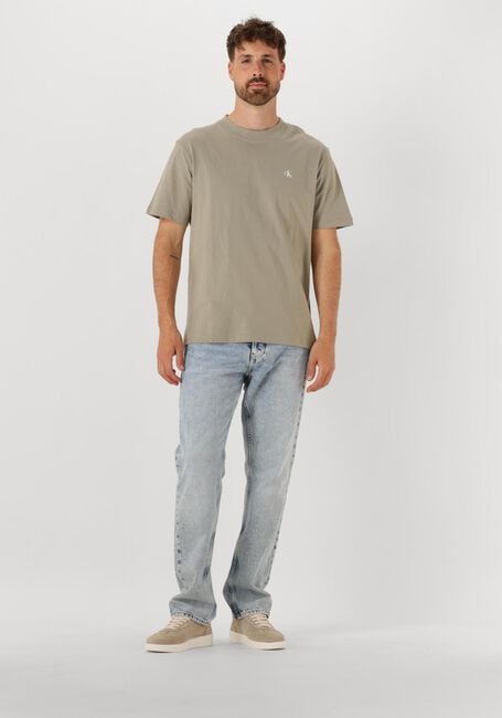 Khaki CALVIN KLEIN T-shirt PAINTED CALVIN KLEIN JEANS TEE - large