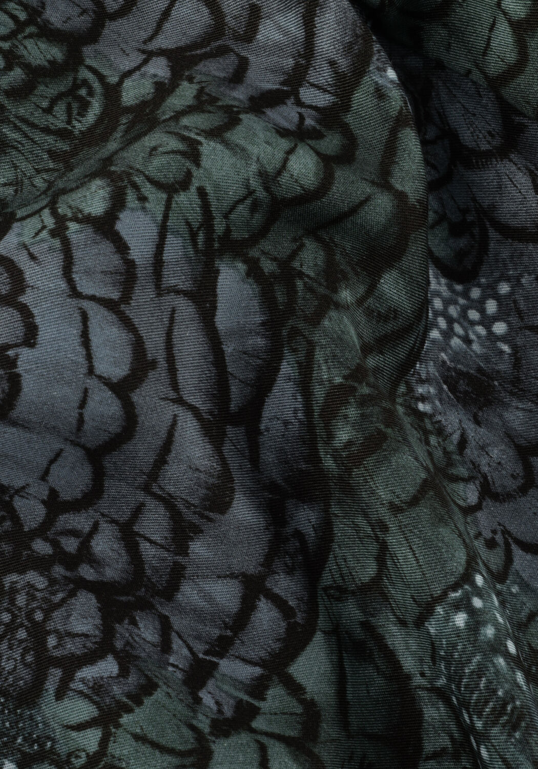 Groene SCOTCH & SODA Wijde broek ELENI HIGH-RISE WIDE LEG PYJAMA PANT - large