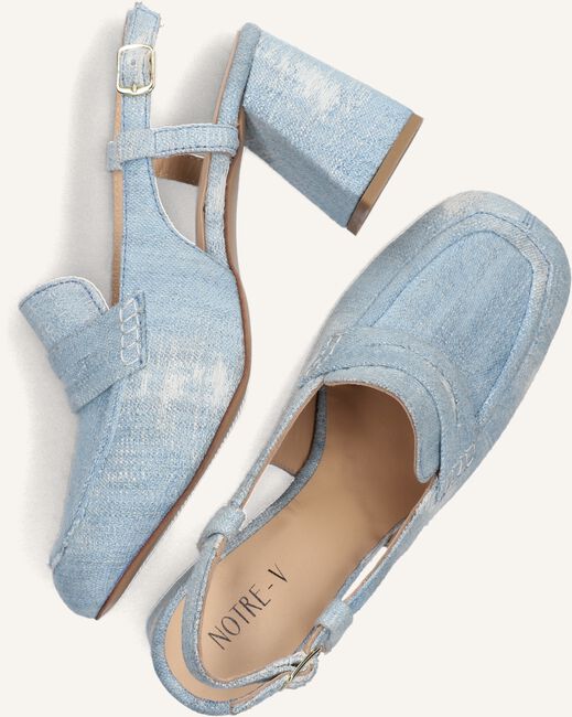 Blauwe NOTRE-V Slingbacks VK1096 Blauwe NOTRE-V Slingbacks VK1096 - large