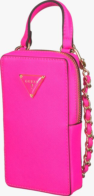 Roze GUESS Portemonnee MOBILE POUCH KEYCHAIN - large