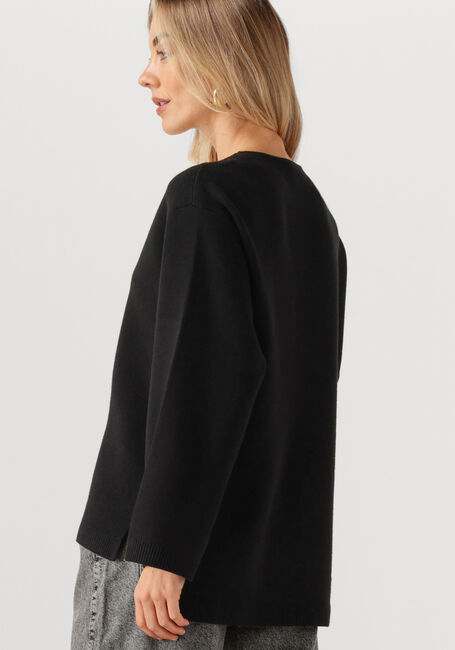 Zwarte Y.A.S. Trui YASELMA LS V-NECK KNIT PULLOVER - large