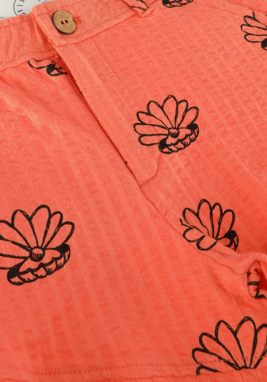 Koraal Sproet & Sprout Broeken RUFFLE SHORT SHELL PRINT - large