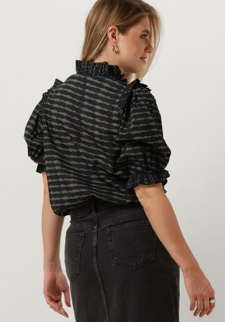 Zwarte NEO NOIR Blouse CHACHA GRAPHIC BLOUSE - large