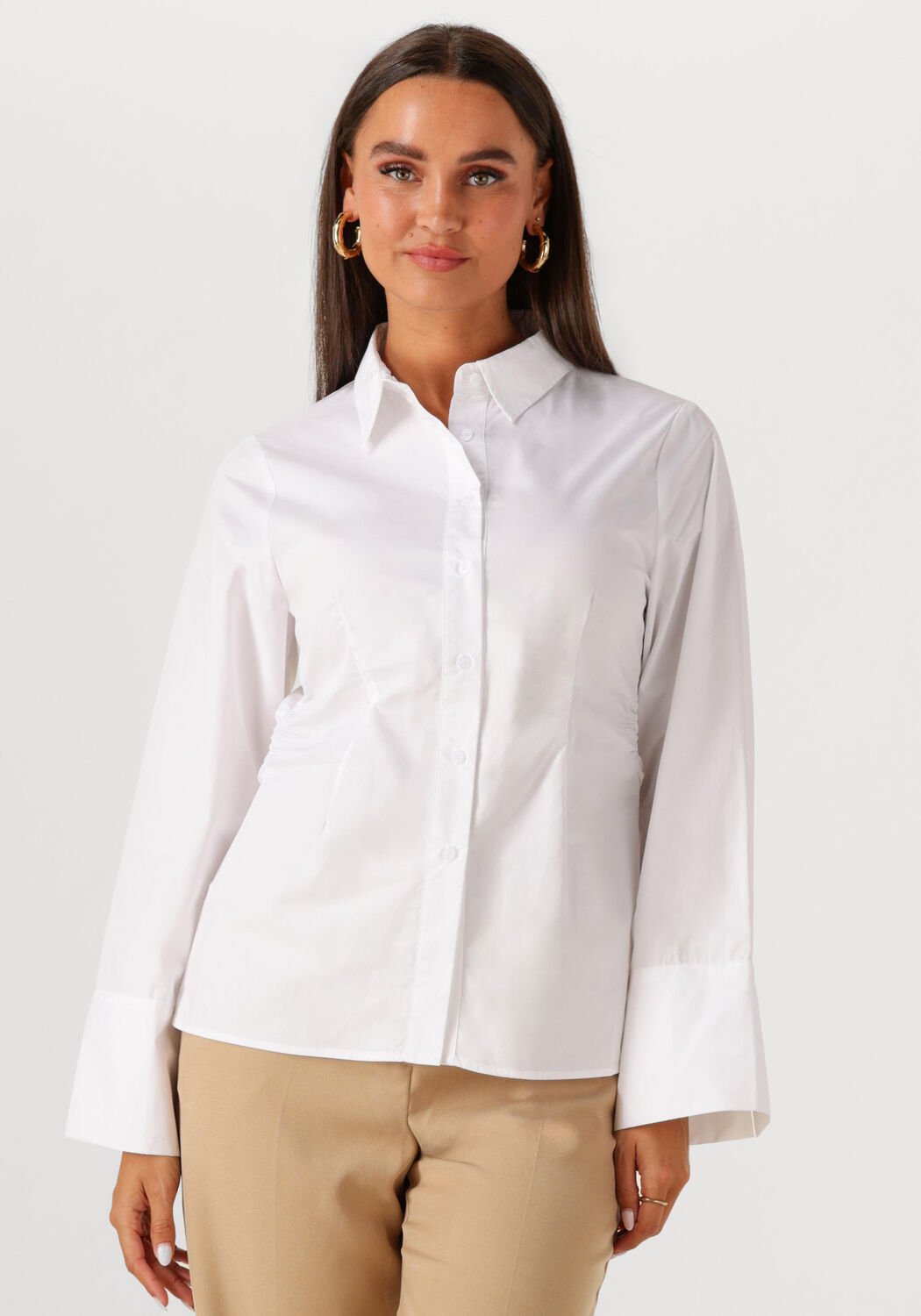 NEO NOIR Dames Blouses Caroli Poplin Shirt Wit