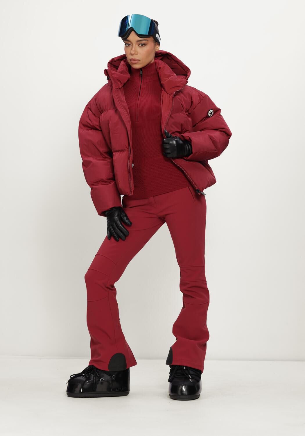 AIRFORCE Dames Truien & Vesten Ruby Ribbed Pully Bordeaux