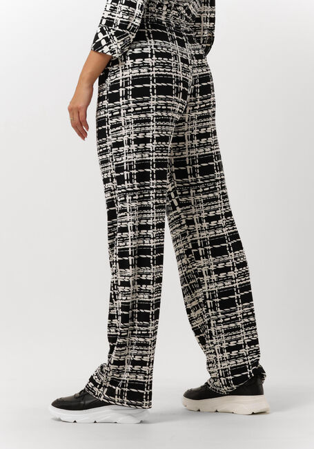 Zwarte VANILIA Pantalon DUO CHECK PANTS - large