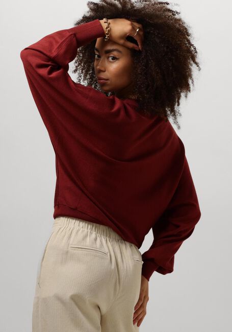 Bruine MINUS Trui DANA BAT SLEEVE KNIT PULLOVER - large