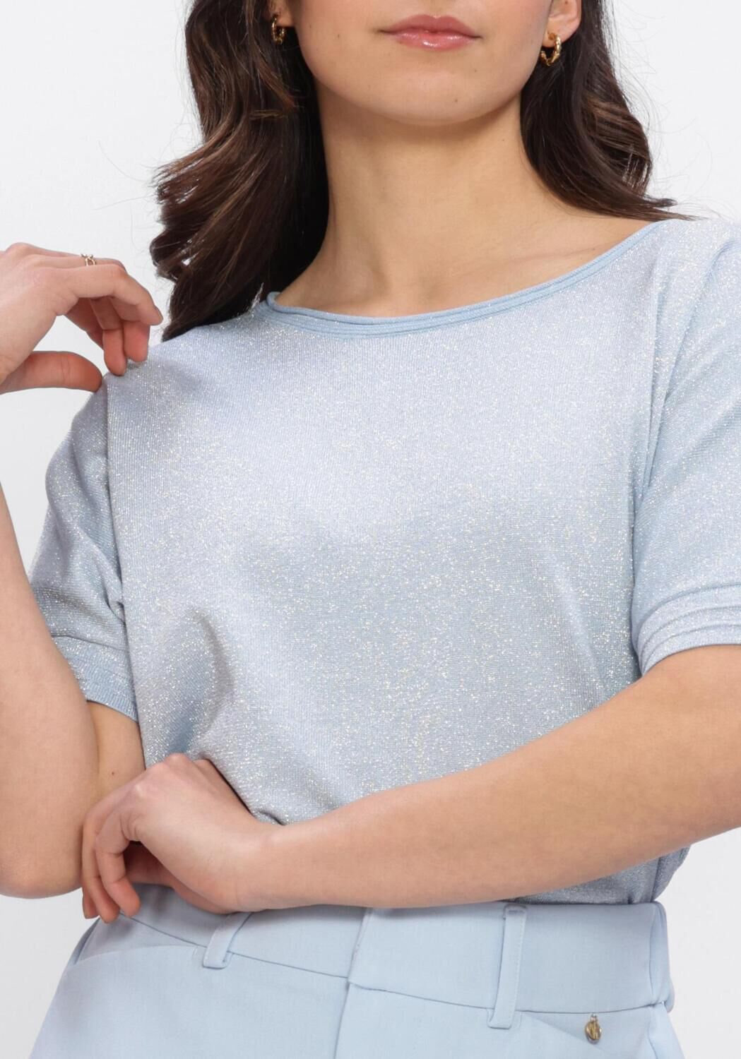 Blauwe NUKUS Tops & T-shirts WIES TOP LUREX - large