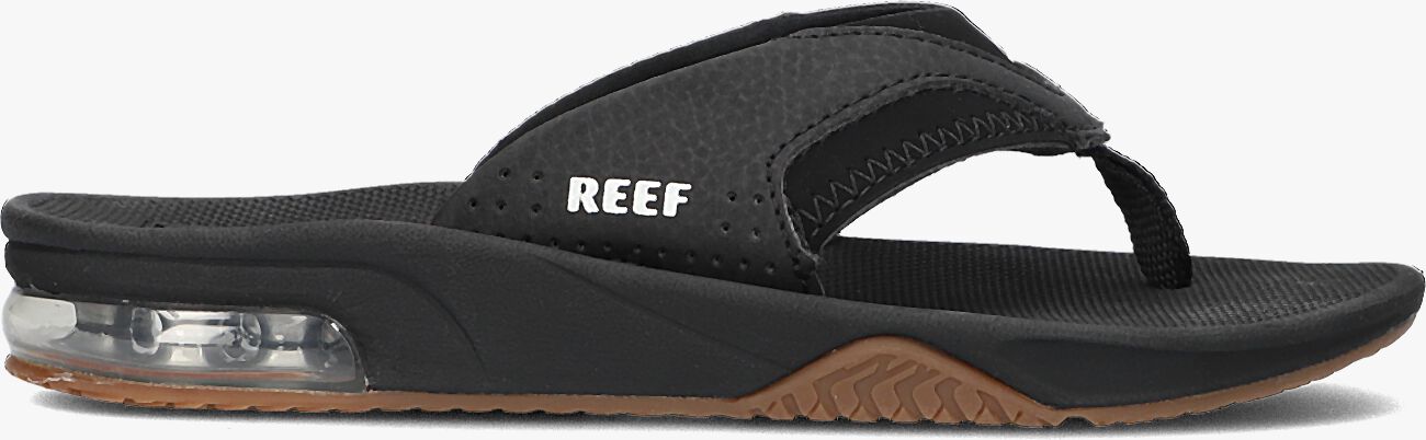 blik eetpatroon Habubu Zwarte REEF Teenslippers FANNING KIDS | Omoda