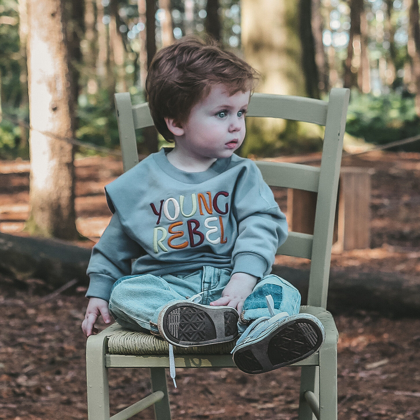 Grijze YOUR WISHES Sweater SOLID WIDE SWEATER - large