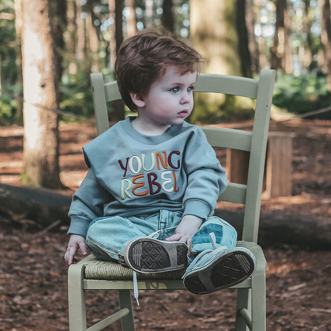 Grijze YOUR WISHES Sweater SOLID WIDE SWEATER - large