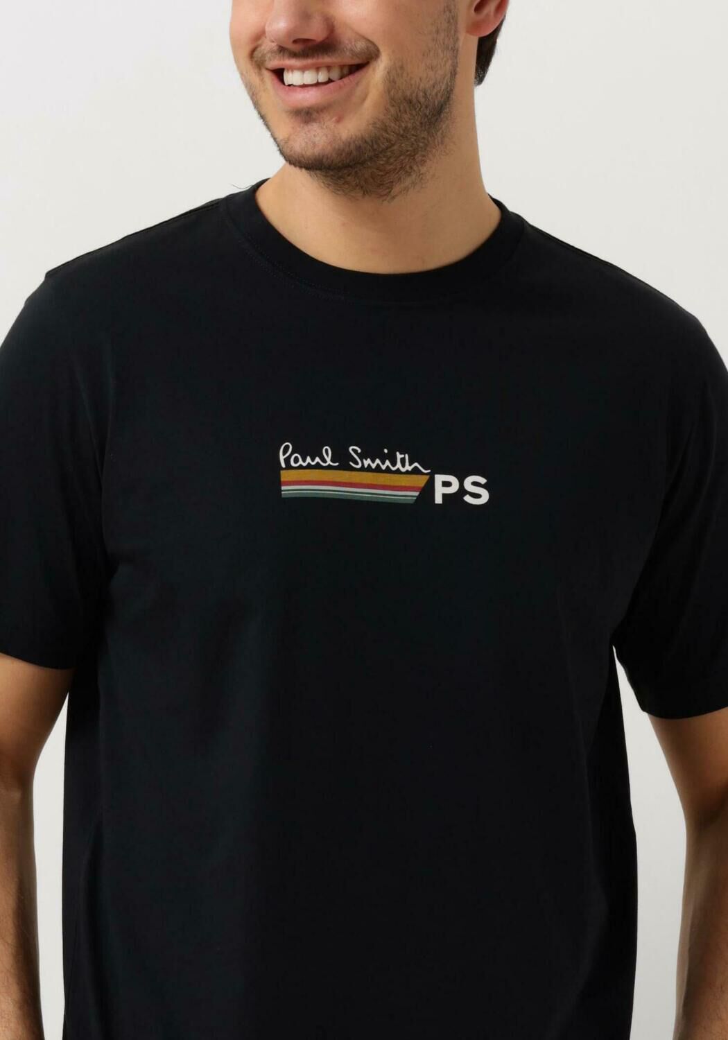 PS PAUL SMITH Heren Polo's & T-shirts Mens Reg Fit T Shirt Stripe Ps Paulsmith Donkerblauw