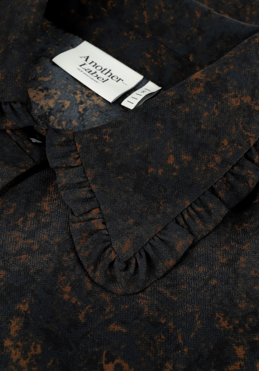 Zwarte ANOTHER LABEL Mini jurk SAMPHIRE DRESS L/S - large