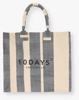 Beige 10DAYS Shopper CANVAS BAG STRIPES