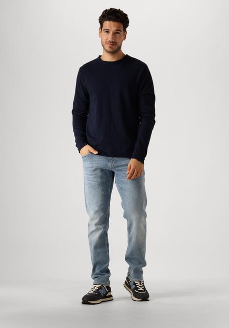 Donkerblauwe DSTREZZED Trui NEWMAN CREW - large