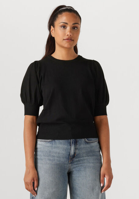 Zwarte MINUS Top LIVA KNIT TEE - large