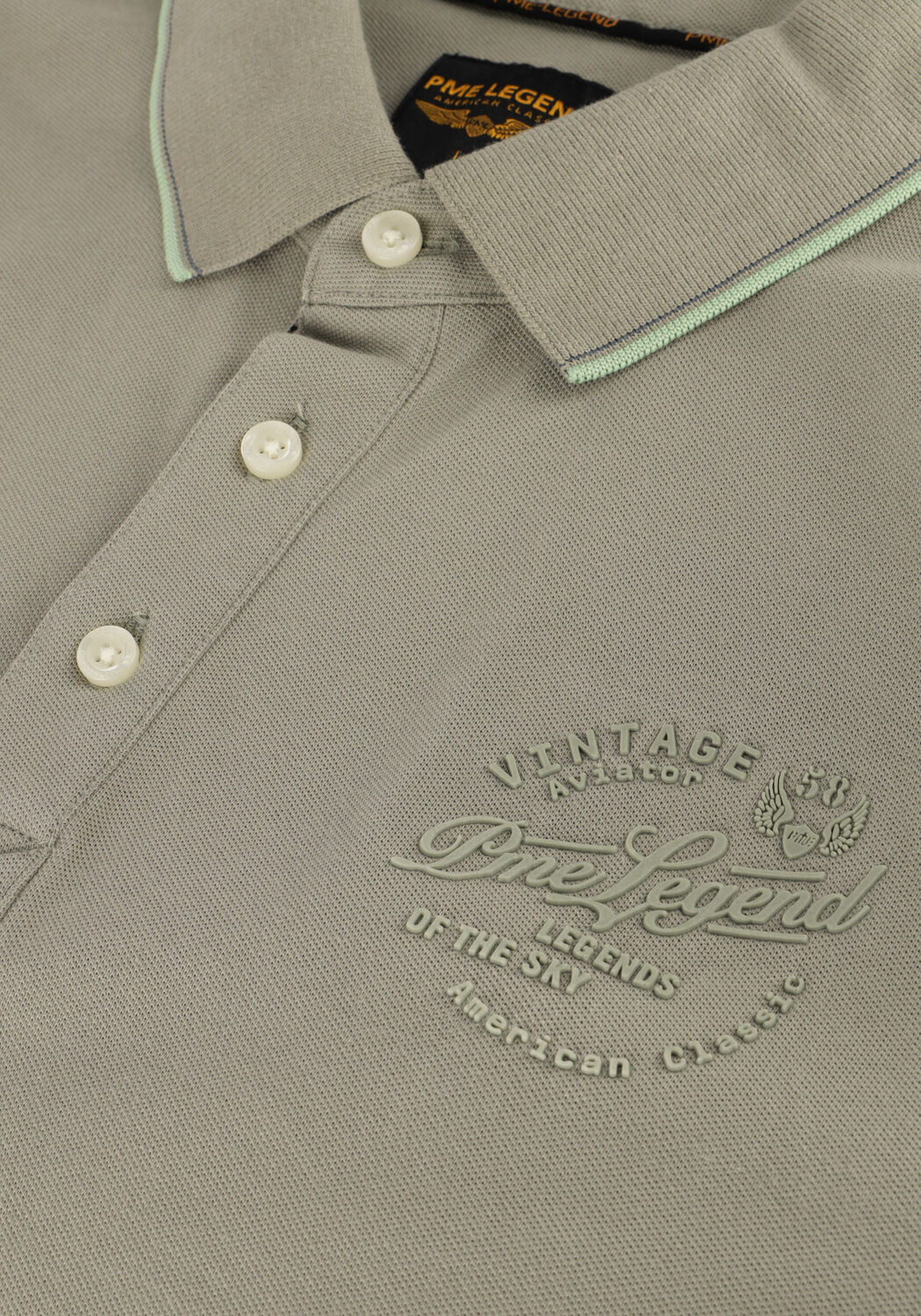 Khaki PME LEGEND Polo STRETCH PIQUE PACKAGE - large