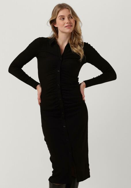 Zwarte MOVES Midi jurk HONTUN 2675 - large
