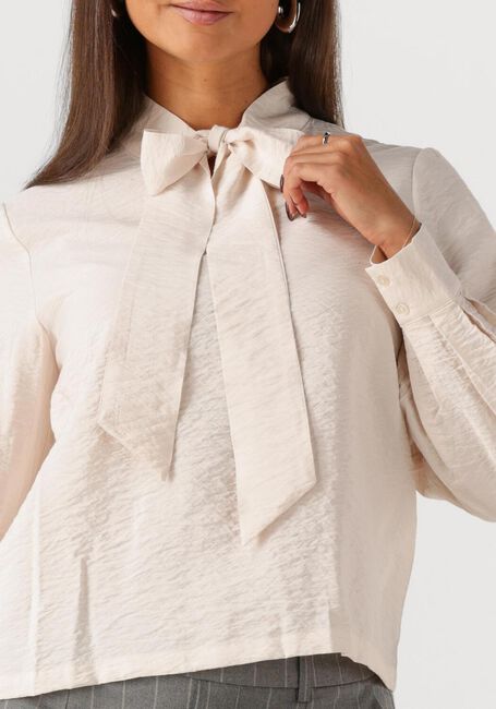 Creme OBJECT Blouses OBJJACIRA L/S RE BOW SHIRT - large