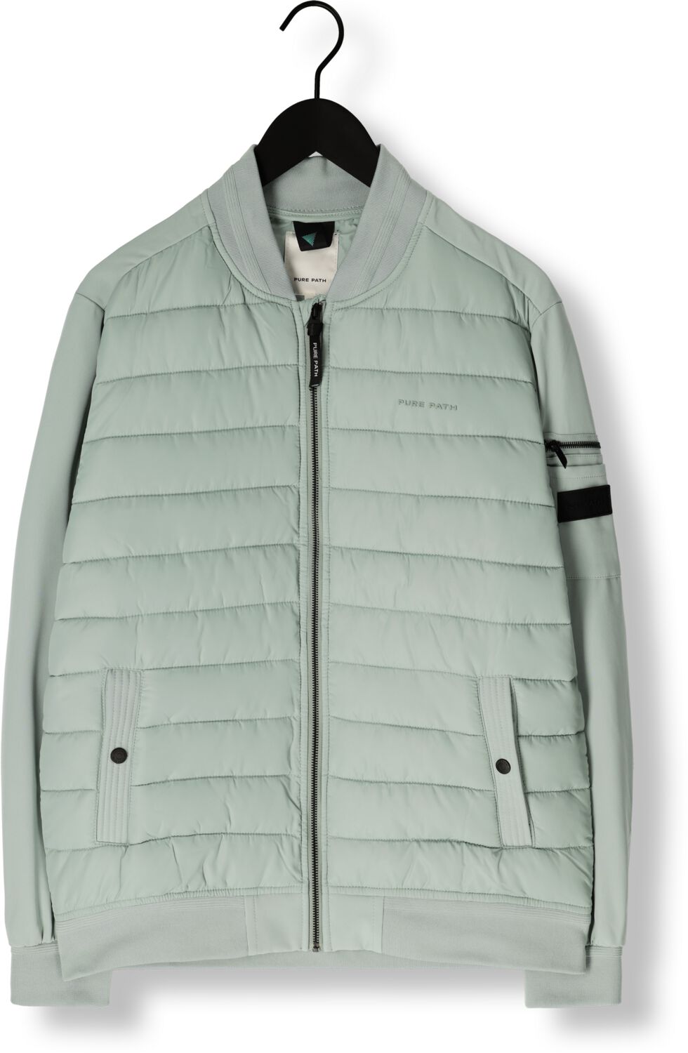 PURE PATH Heren Jassen Regular Fit Padded Jackets Groen