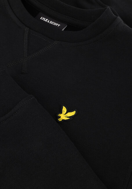 Zwarte LYLE & SCOTT Trui BRUSH BACK CREW NECK SWEATSHIRT - large