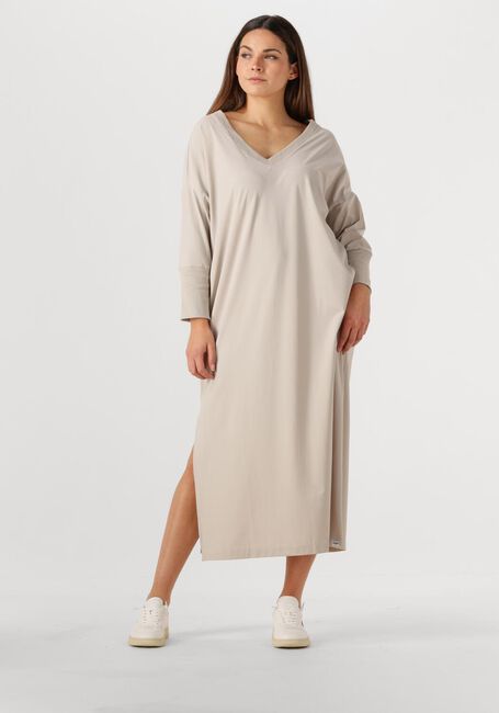 Beige PENN & INK Midi jurk DRESS V - large
