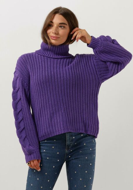 Paarse Y.A.S. Coltrui YASSANNE LS KNIT ROLLNECK PULLOVER - large