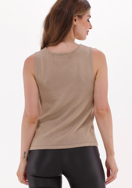 Camel SELECTED FEMME Top SLFMOON SL KNIT TOP - large