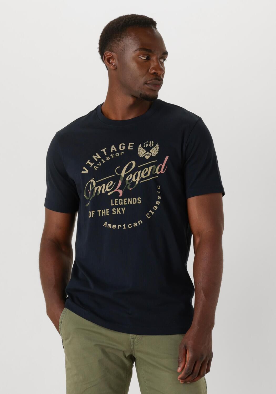 PME LEGEND Heren Polo's & T-shirts Single Jersey Package Zwart