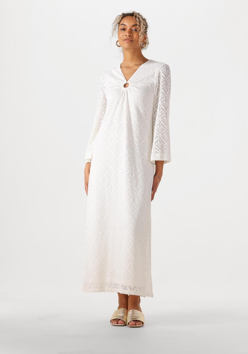 ANA ALCAZAR Dames Jurken Maxi Dress Longsleeve Wit