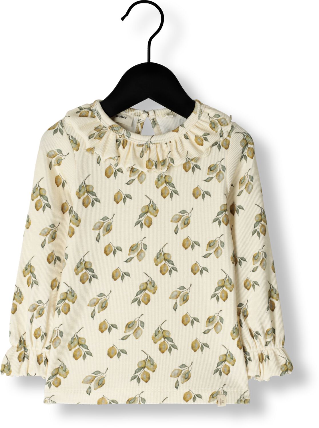 LIL' ATELIER Meisjes Tops & T-shirts Nmfgavo Eug Ls Slim Top Lil Beige