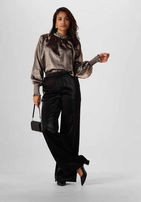 Bruine NUKUS Blouses MARBELLA BLOUSE SHINY - large