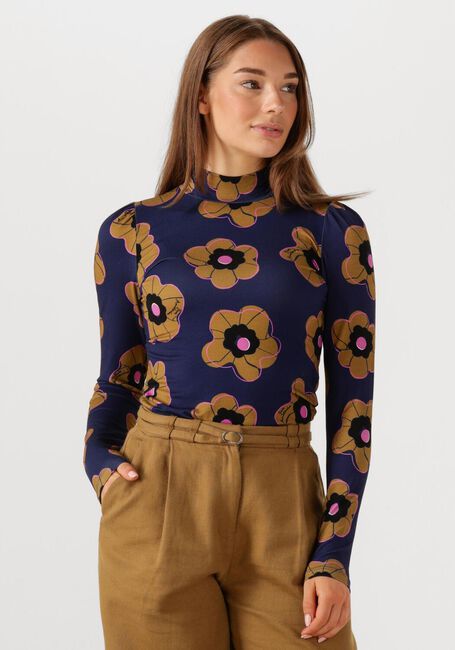 Donkerblauwe POM AMSTERDAM Trui TURTLENECK - FLEURS PARFAITES - large