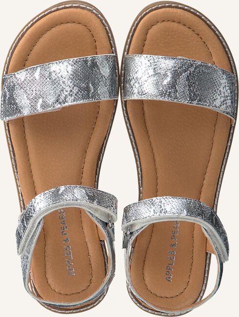 Zilveren APPLES & PEARS Platte sandalen FEBE Zilveren APPLES & PEARS Platte sandalen FEBE - large