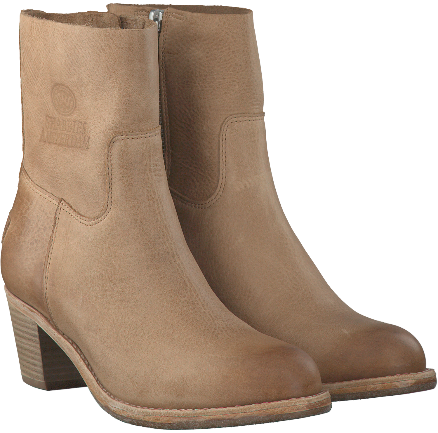 Beige SHABBIES Enkellaarsjes 183020137 | Omoda Beige SHABBIES Enkellaarsjes 183020137 | Omoda