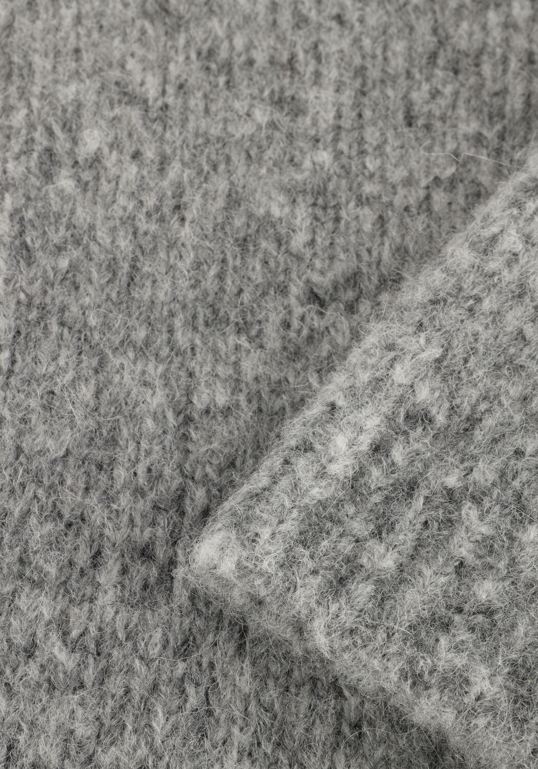 Grijze BY-BAR Trui LOVA BULKY PULLOVER - large