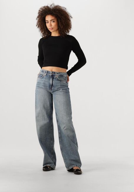 Zwarte ENVII T-shirt ENALLY LS CROP TEE 5314 - large