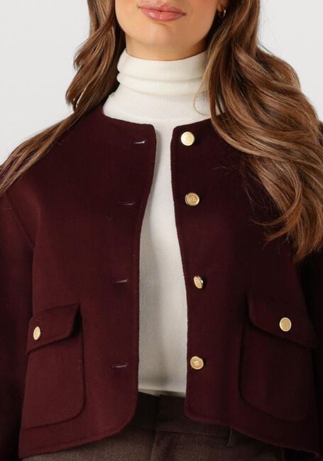 Bordeaux TOMMY HILFIGER Jack DF WOOL BLEND REG LADY JACKET - large