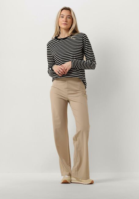 Zwarte PENN & INK Trui SWEATER STRIPE - large