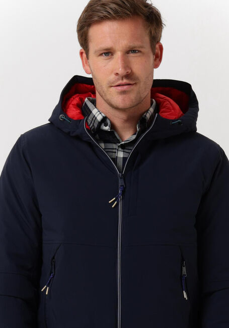 Blauwe SCOTCH & SODA Gewatteerde jas HOODED JACKET WITH | Omoda