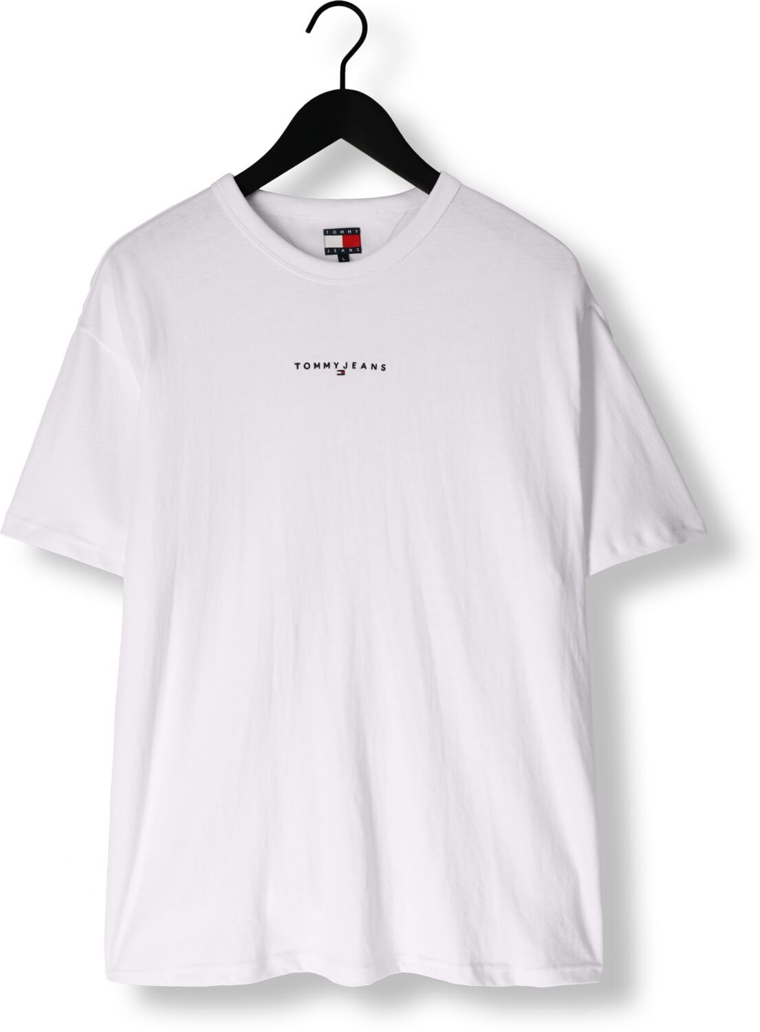 TOMMY JEANS Heren Polo's & T-shirts Tjm Rlx Linear Logo Tee Wit