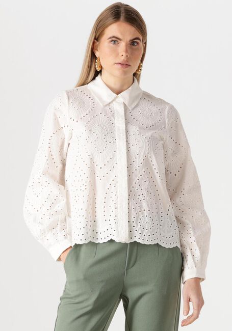 Witte OBJECT Blouses OBJBITTEN L/S RE SHIRT - large